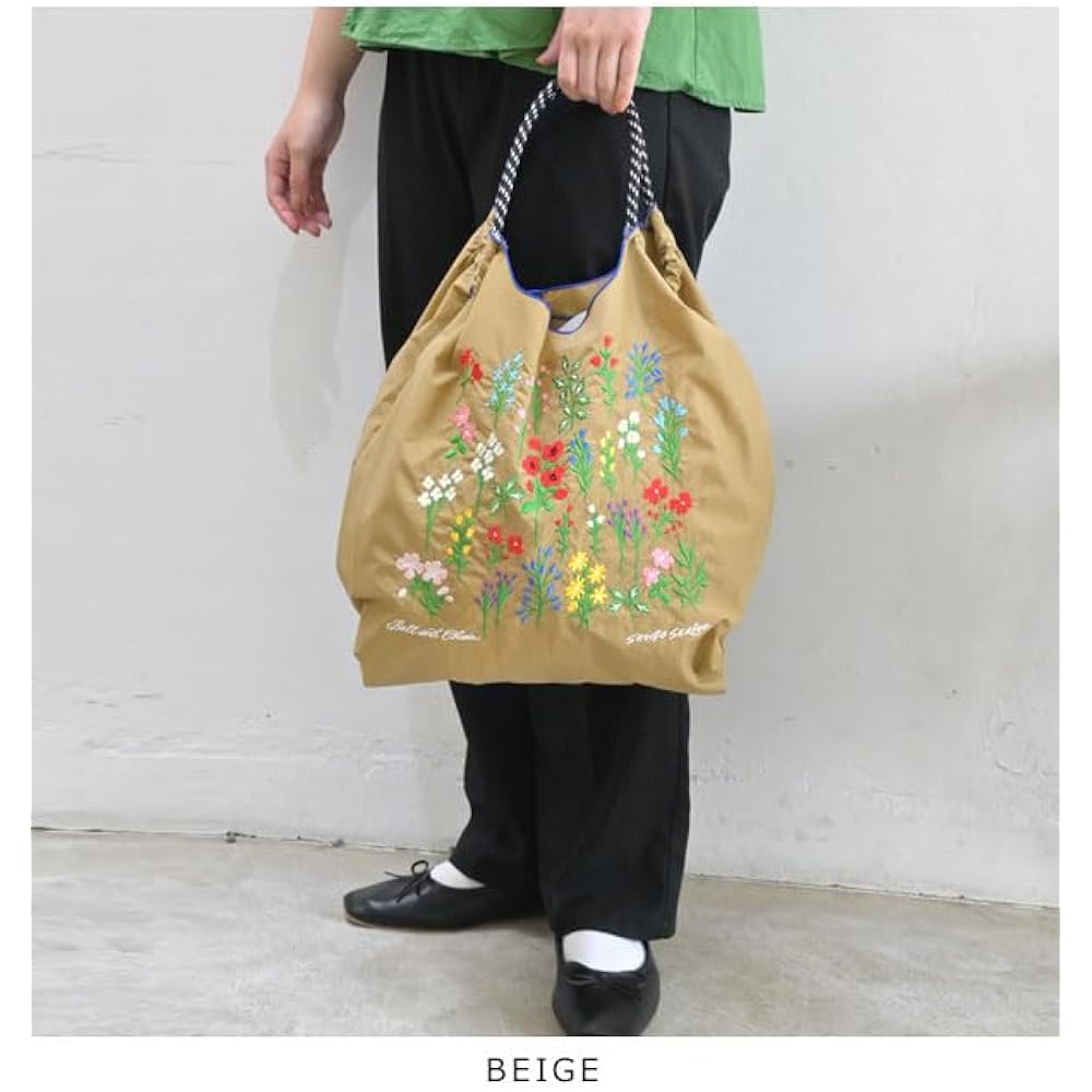 [Ball & Chain] Ball & Chain Genuine L Size S.FLOWER Flower Shopping Bag Eco Bag 323102
