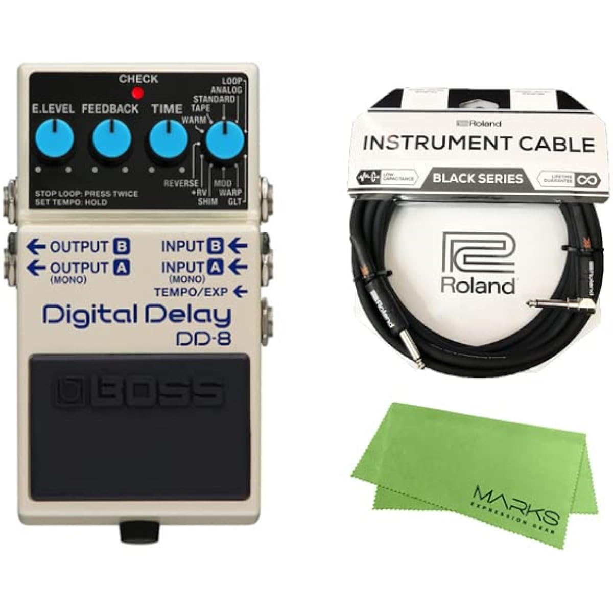 [Roland Cable + Cross Set] BOSS - Effector Digital Delay DD-8