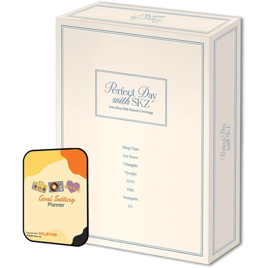 2024 SEASON'S GREETINGS Stray Kids KPOP Album (Korean Album) [Perfect Day with SKZ (Season's Greetings ver.)] + Pre-order limited bonus + BolsVos K-POP inspired digital planner, digital sticker pack