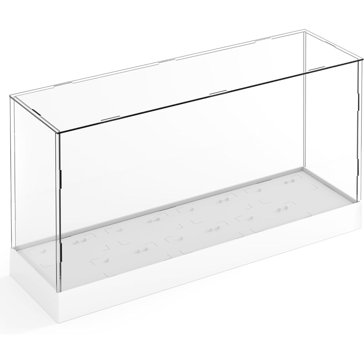 SIXPOINTS 6" Action Figure Acrylic Clear Display Case with Pegs Toy Collectible Showcase Fits 1/12 Star Wars Black Series Figure Toys (Black Series SW-6" Only)