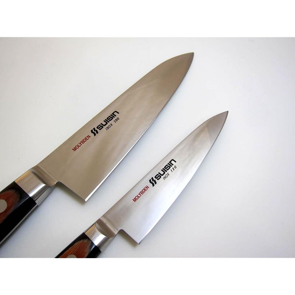 Authentic Sakai Knife Dotcom "Suishin SUISIN INOX Western Knife Series" [INOX Steel] Gyuto & Petty Knife Set