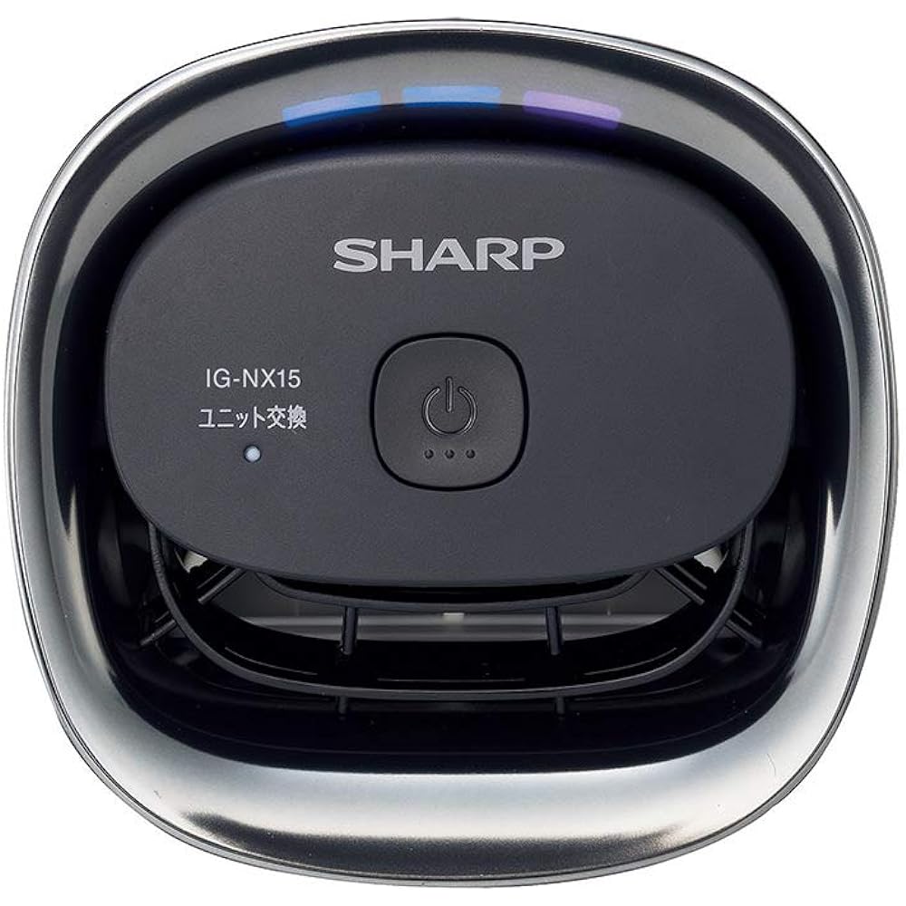 SHARP Plasmacluster Ion Generator (Car Compatible Type, Black) Equipped with SHARP "Plasmacluster NEXT" IG-NX15-B