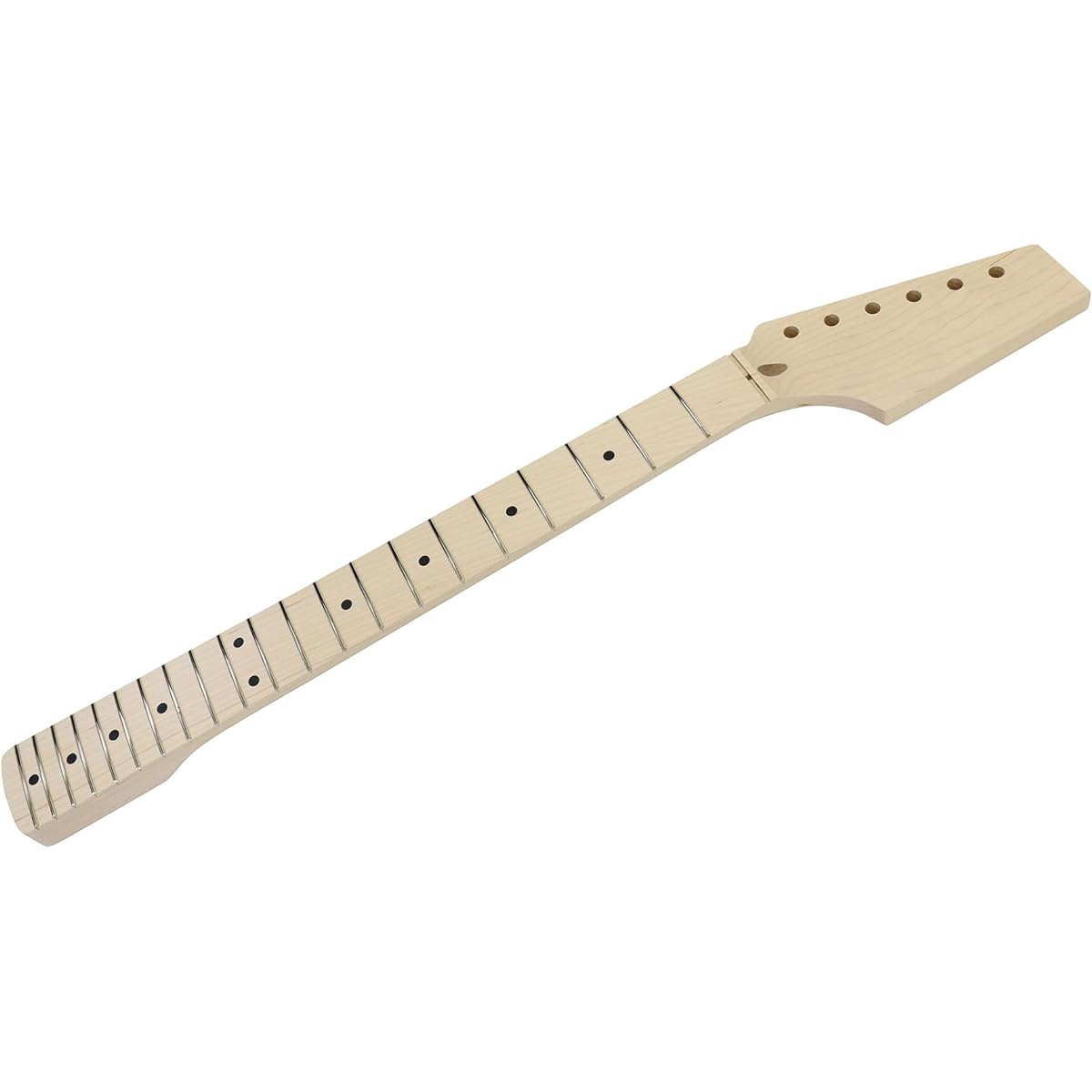 SCUD Electric Guitar Neck Half Paddle (Head Unprocessed) ST Type Maple 1P 305R (12R) Jumbo Fret 22 Frets Left Hand HNK-11/22TL