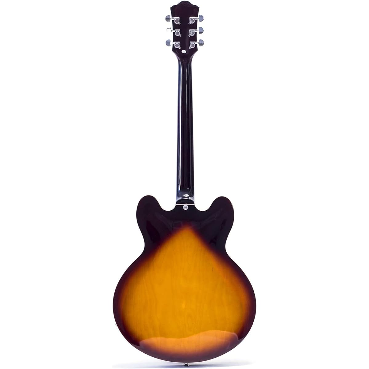Grote Full Scale Electric Guitar Semi-Hollow Body Guitar Bone Nut (Sunburst)