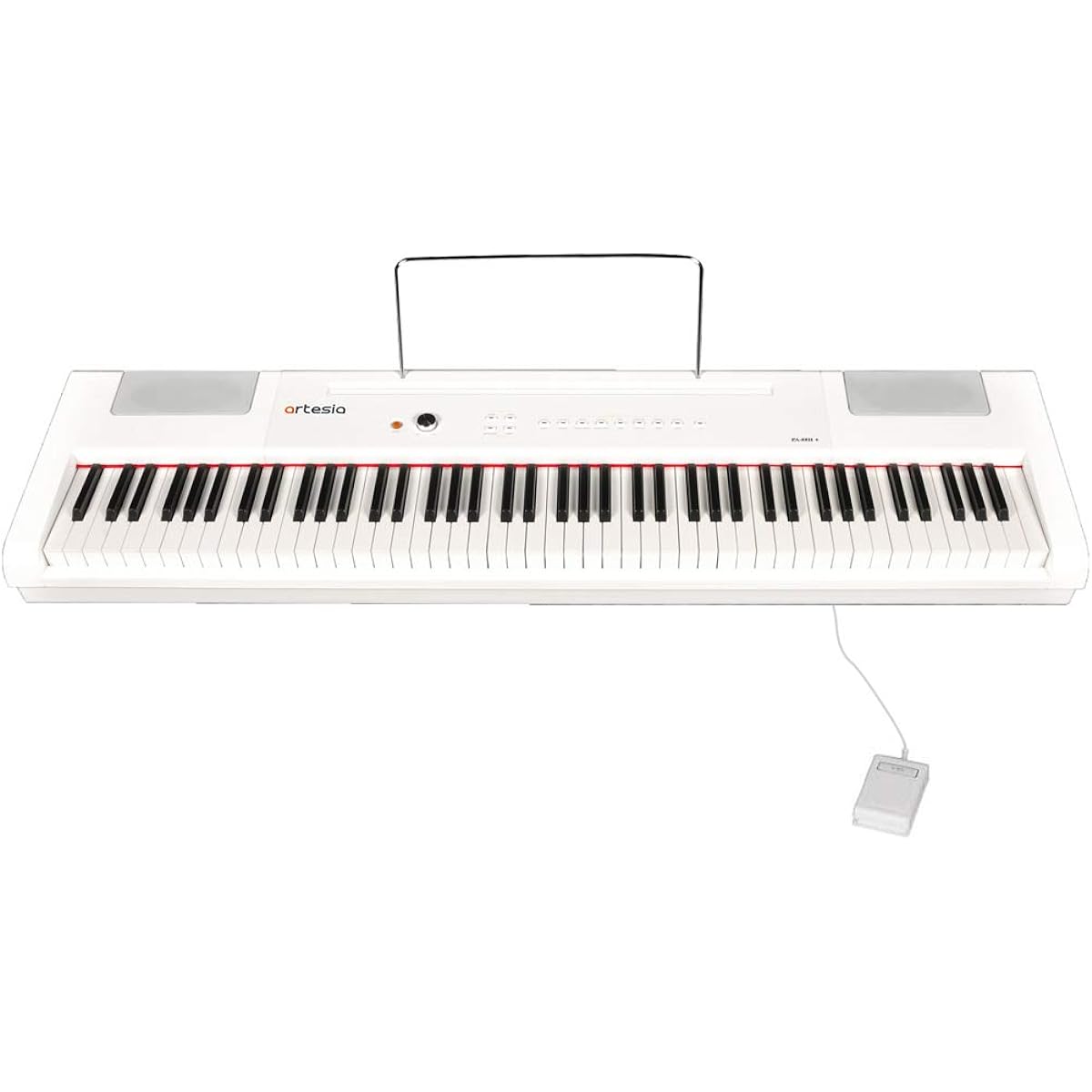Artesia Digital Piano (Electronic Piano) 88 Keys Hammer Key Battery-powered Model PA-88H+/WH White (Sustain Pedal Included)