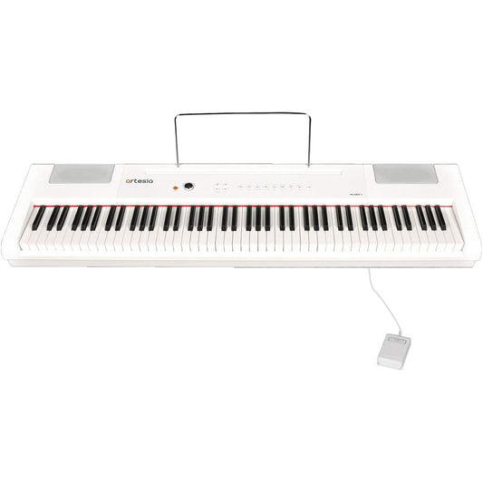Artesia Digital Piano (Electronic Piano) 88 Keys Hammer Key Battery-powered Model PA-88H+/WH White (Sustain Pedal Included)