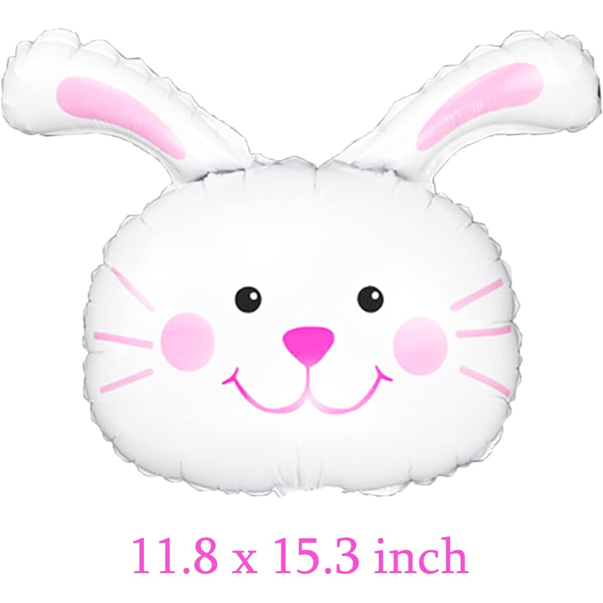 6pcs Happy Easter Balloons Decoration Bunny Head Foil Balloons Chick Head Mylar Balloons Spring Birthday Baby Shower Easter Bunny Chick Themed Party Decoration Supplies