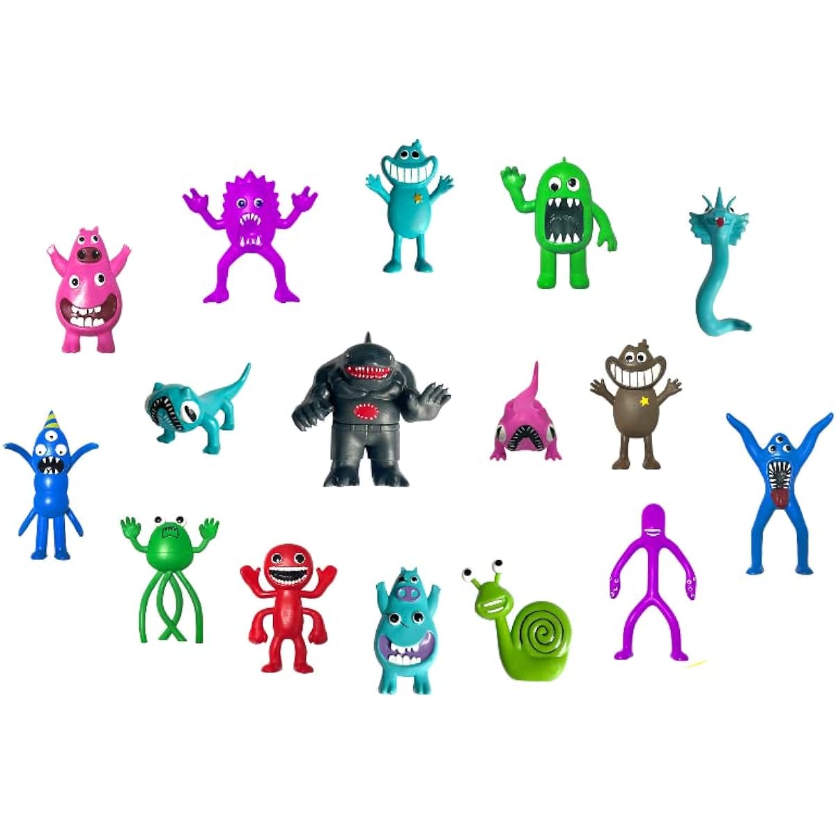 WGQQ 16 Pieces Banban Action Figures Toys Garten of banban Toys Gift Figure Set for Kids (Green)