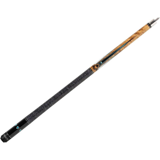 Athena ATH04 Pool/Billiard Cue – Black with Turquoise Heart and Points