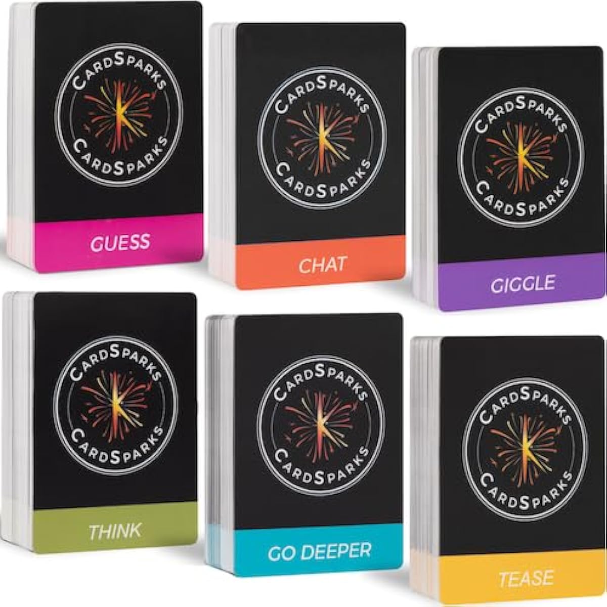 CardSparks! Conversation Cards for Couples (x420) - Better Relationships and Deeper Connections - Date Card Game for Adults - Fun Couple Game for Date Night Valentine Card Game for Couples (17+)