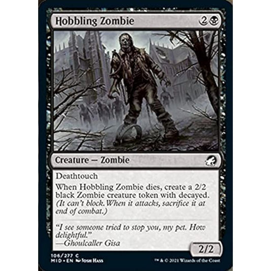 Magic: The Gathering Hobbling Zombie (106) Foil Innistrad: Midnight Hunt