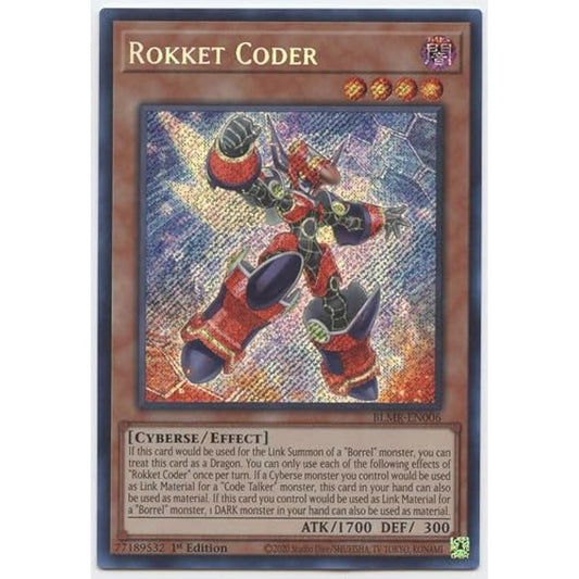 Rokket Coder BLMR-EN006 Secret Rare First Edition