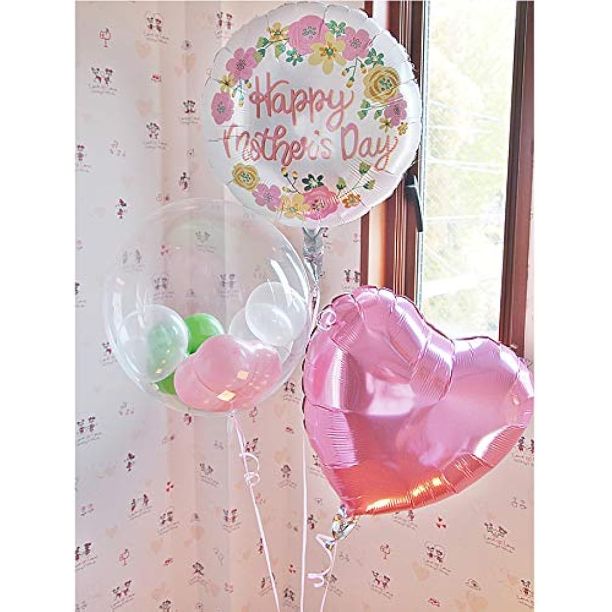 ngratulatory Telegram Celebration Balloon Gift Flowers Flower Balloons Clear Balloons Helium Balloons Mother's Day Spring Floral 3b/4b Balloons Floating Balloons Message Cards Congratulatory Telegrams Express Delivery Available (Balloon Type: 3 Balloons)