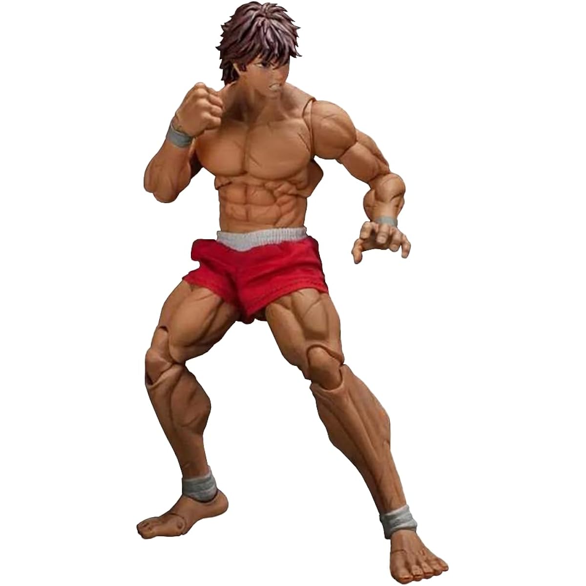 QAHEART Anime Yujiro Hanma Action Figure 17cm Boy Figure Statue Model Movable Joints Manga Cartoon Figure Handmade Collectible Desktop Decoration Christmas Birthday Gift
