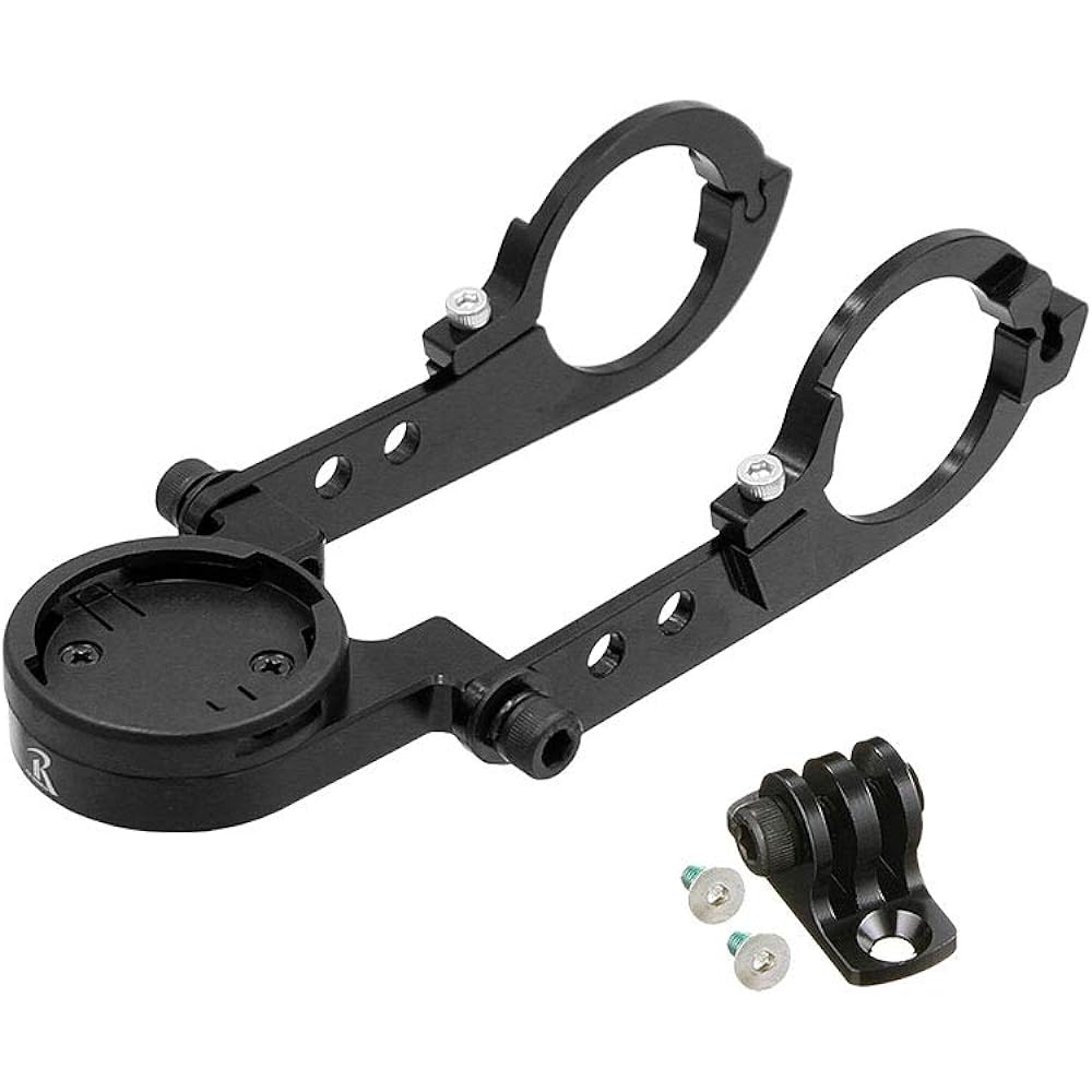 REC-MOUNTS Cateye GPS Combo Mount. (Double-sided narrow type, with bottom adapter) Compatible with AVVENTURA CC-GPS200 [CAT3-Narrow19+GP]