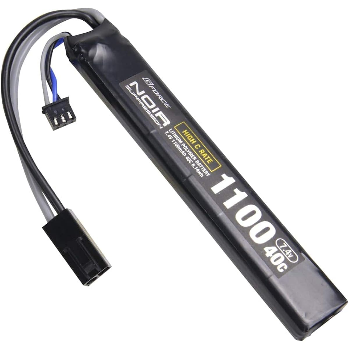 GFORCE LiPo Battery 7.4V 1100mAh 40c Stock-in Type [Parallel Import]