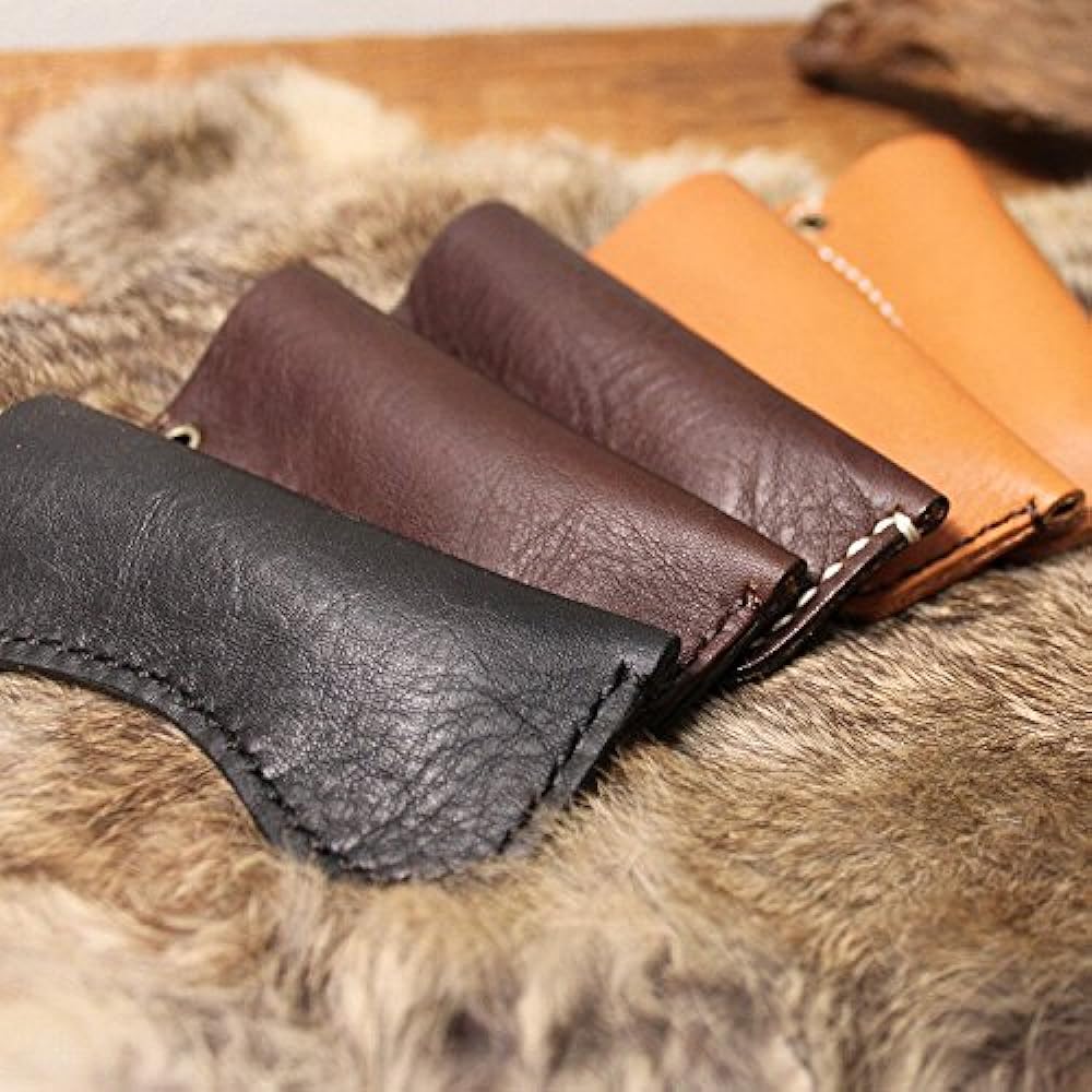What will be will be Leather case for OPINEL folding knife No.8 Leather color (camel) Stitching (creation)