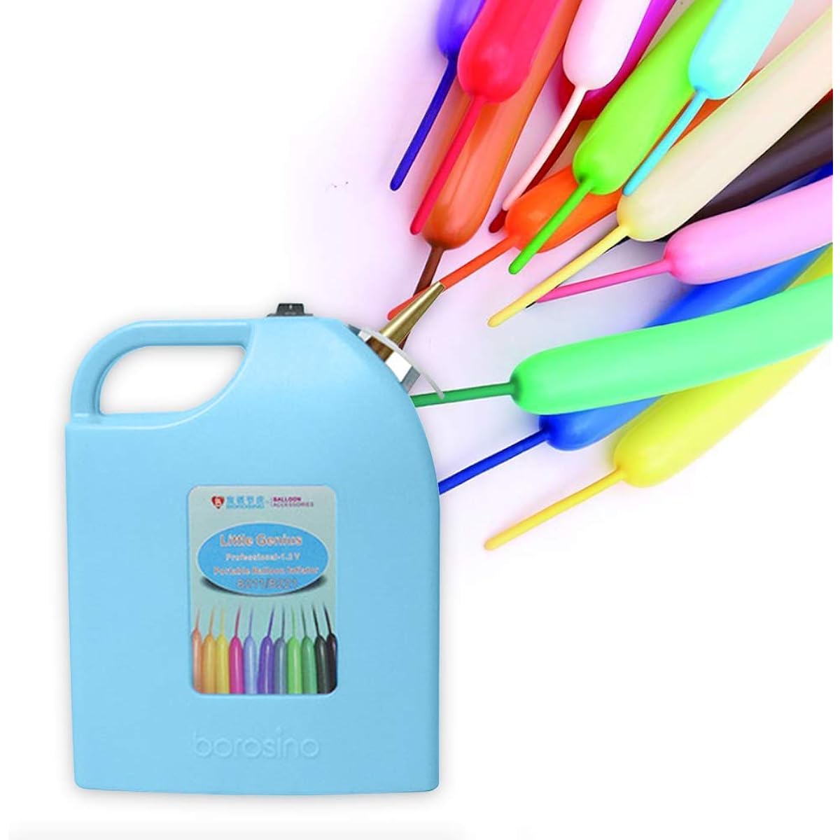 Electric Magic Balloon Pump for 160/260&5 inch Balloons Rechargeable Twist Modeling Balloon Pump Inflator Blower for Party Decoration