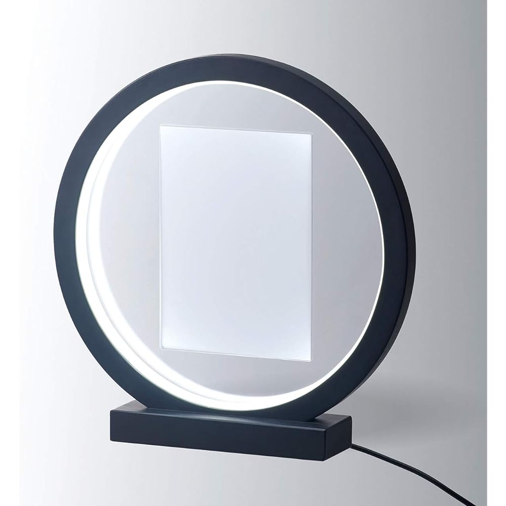 Clay Lighting Frame Lune 30L6W31H Black Flower Material Illumination LED