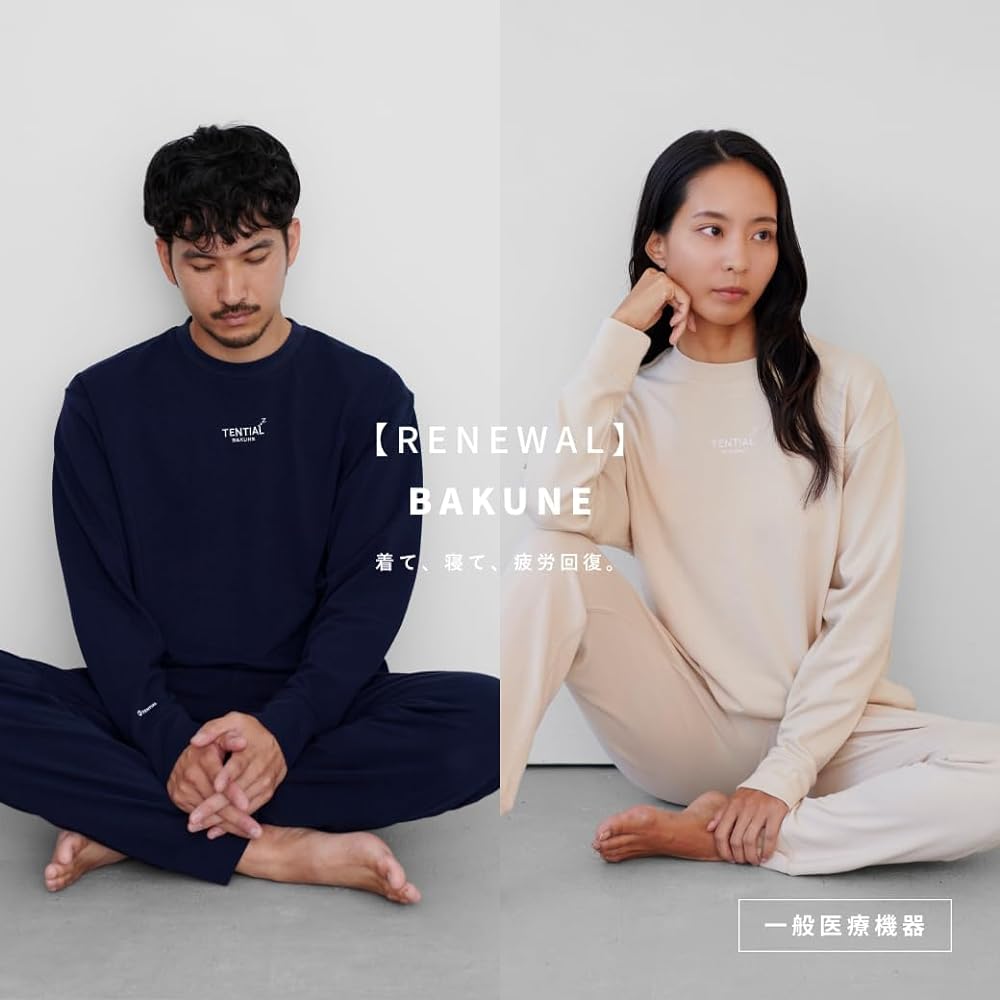 [TENTIAL] WELLNESS WEAR BAKUNE [Wellness Wear Bakune] (Long Sleeve/Top and Bottom Set) Comfortable, Relaxed, Men's, Women's