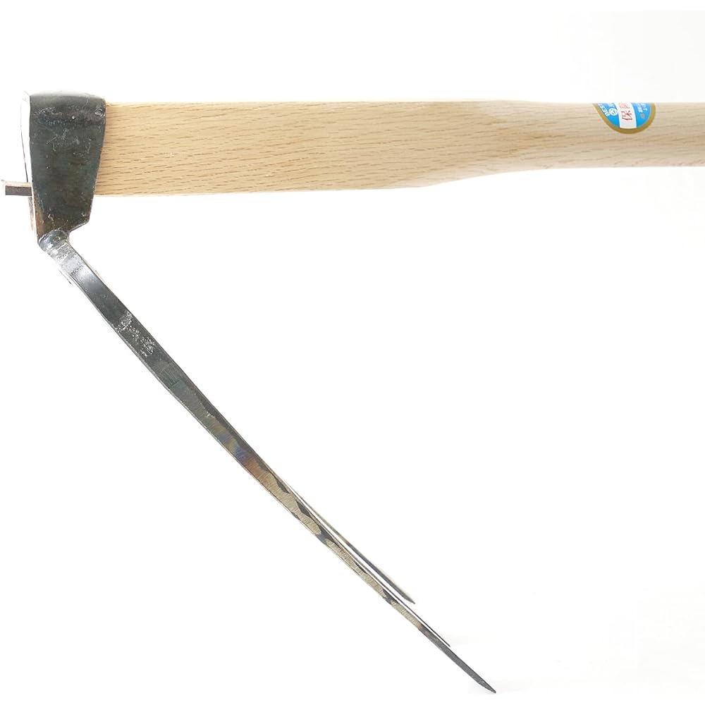 Fukushima type, 3-pull, all-purpose, made in Tsubame-Sanjo, made in Japan, made in Japan, 3-pronged hoe, Fukushima Prefecture, short handle, for use on slopes, slopes, fields, home gardens, agriculture, root vegetables, root cutting, digging