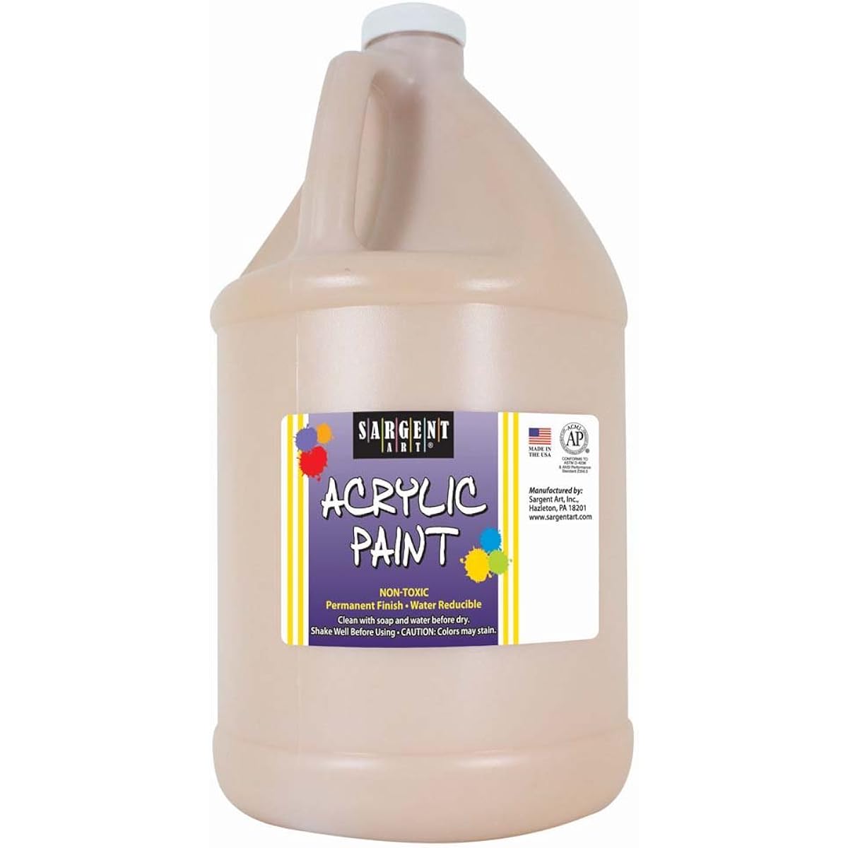 Sargent Art 22-2787 64-ounce Acrylic Paint, Peach