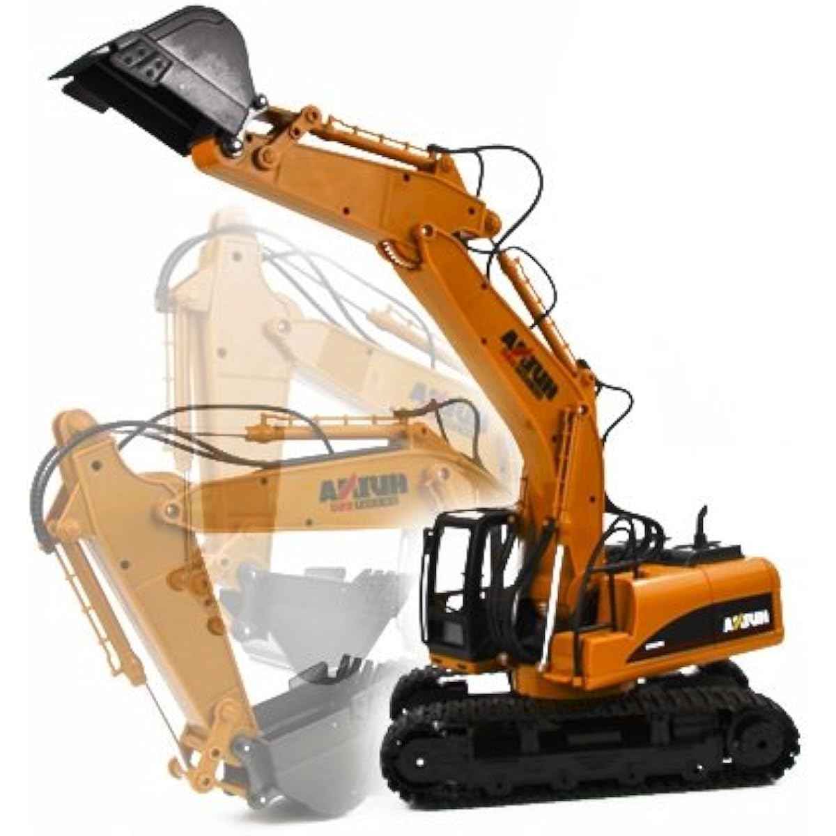1/14 size 2.4GHz transmitter Aluminum bucket Power shovel radio control