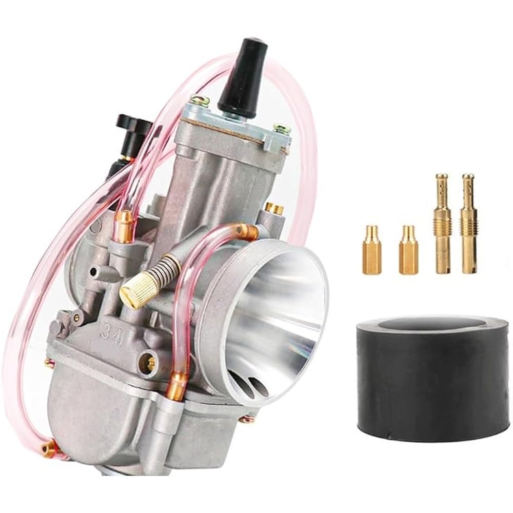 2T 4T Universal Motorcycle Carburetor 21 24 26 28 30 32 34mm Power Jet and Racing Motor (Color: PWK-32)