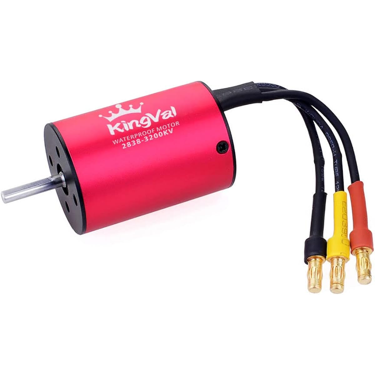 KingVal Replacement 2838 3200KV Waterproof Brushless Motor Shaft 3.175mm Compatible with 1/14 1/16 RC Car