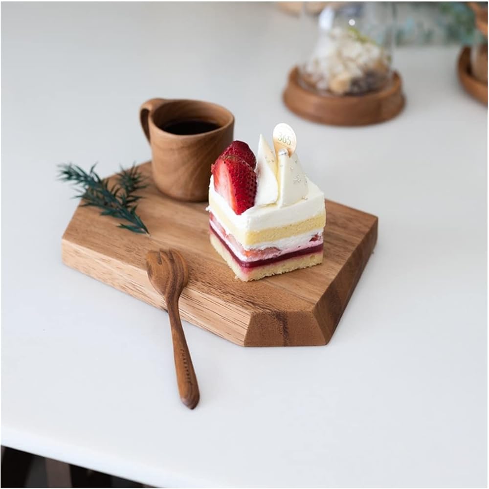 Swanson Shoji Chabatree EDGE Cutting Board Wooden Acacia Cutting Board L Asymmetric Left and Right Asymmetric Outdoor Camping CU-139