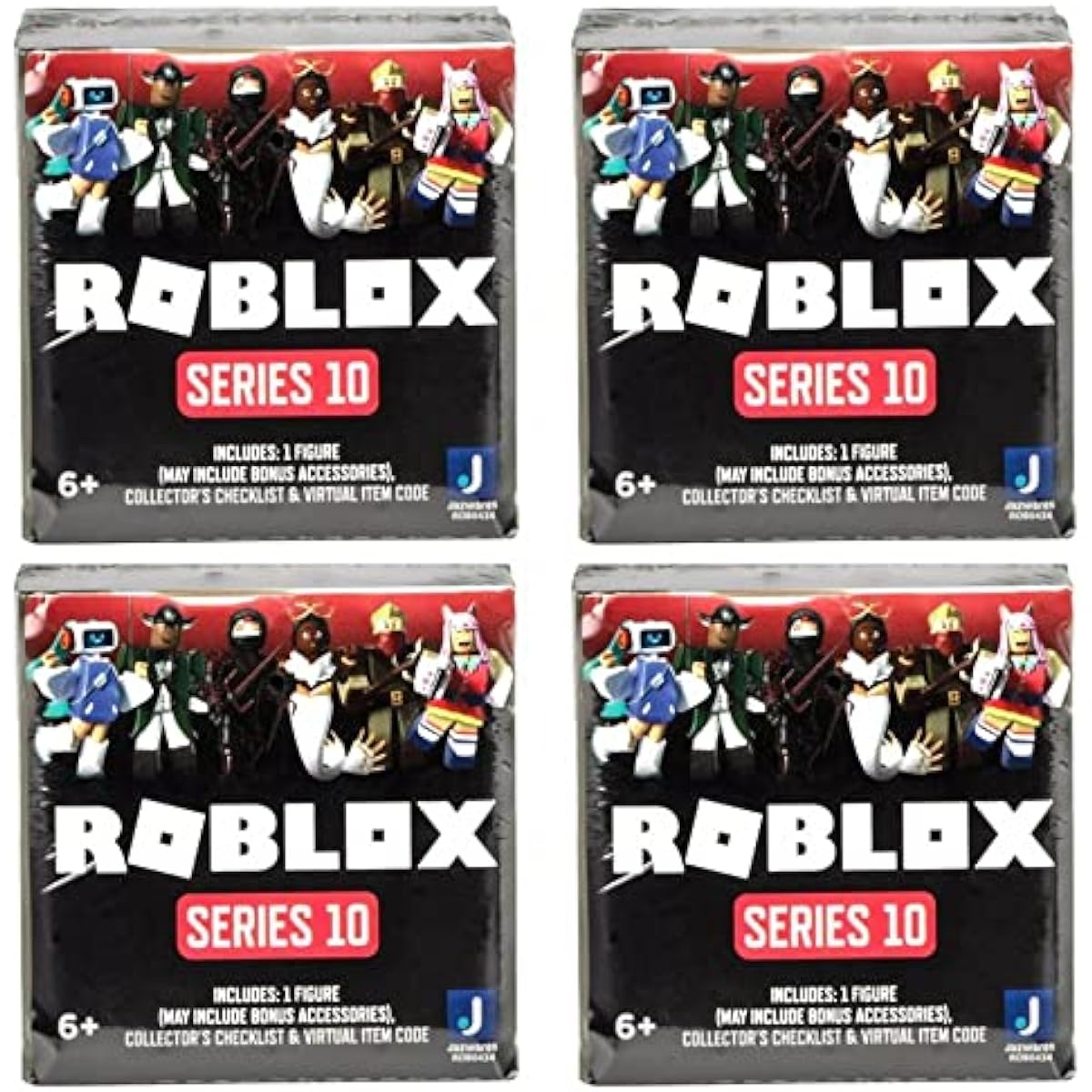 Roblox Action Collection Series 10 Mystery (Military Green Assortment) (With Exclusive Virtual Items) (4 Mystery Figures)
