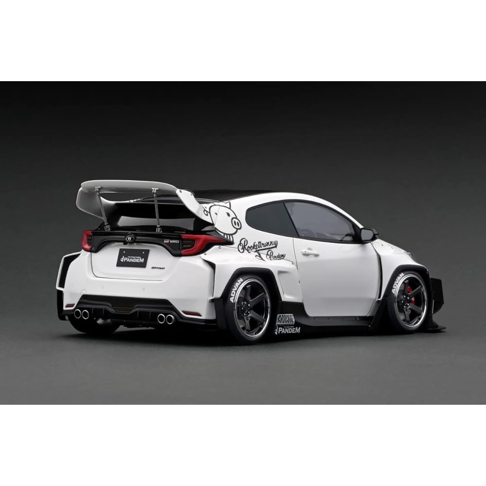 TK.Company ignition model 1/18 PANDEM GR YARIS (4BA) White finished product