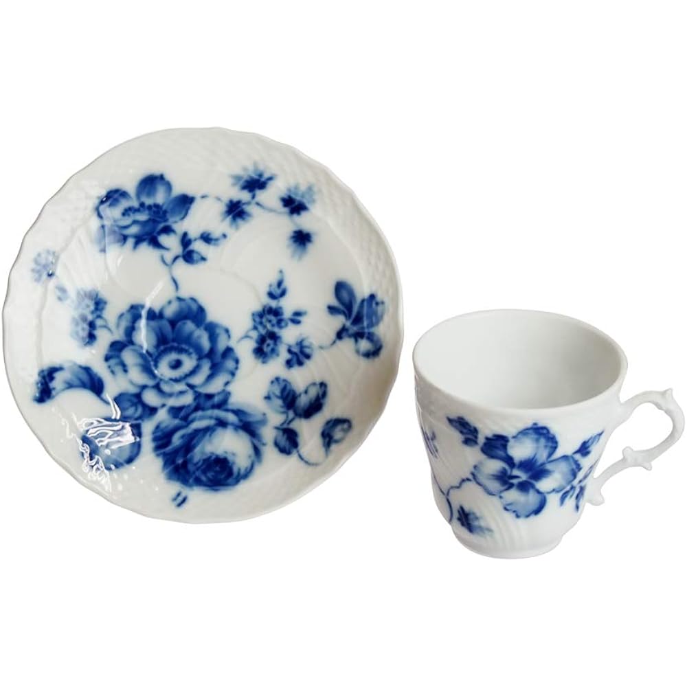 RICHARD GINORI Rose Blue Coffee Cup Saucer (S) 02-2735/2810 [Parallel Import]