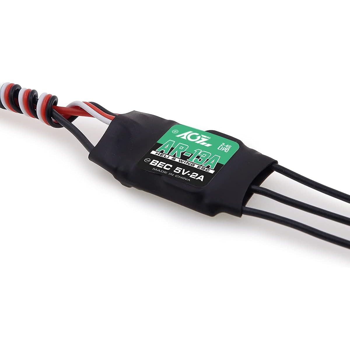AGFRC 13A RC ESC Athlon Run Brushless Electronic Speed Controller 2-4S LiPo 5V/2A BEC for Helicopter Fixed Wing Plane