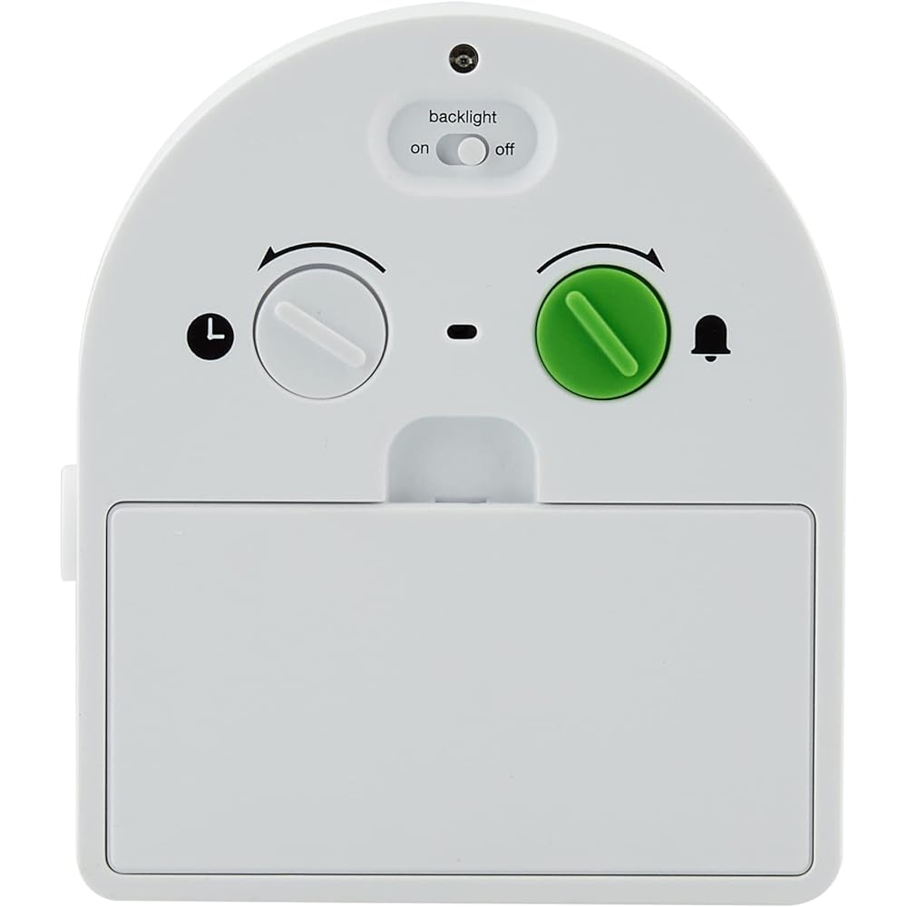 [Regular Imported Product] BRAUN/Brown Analog Alarm Table Clock White BC22W