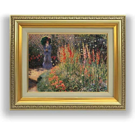 Claude Monet Gladiolus F4 Oil painting hand-finished 477 x 387 mm Gold frame | Painting No. 4 Reproduction