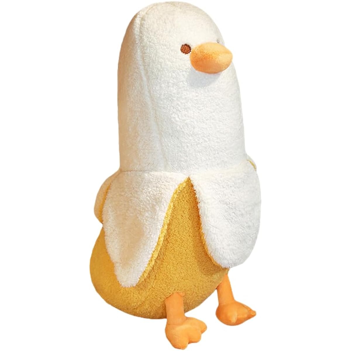 Srutirbo Banana Duck Plush Toy, Cute Stuffed Animals, Banana Plush Toy, Duck Stuffed Animal, Sleeping Pillow, Duck Stuffed Animal for Girls and Boys (White, 19.6 Inch)