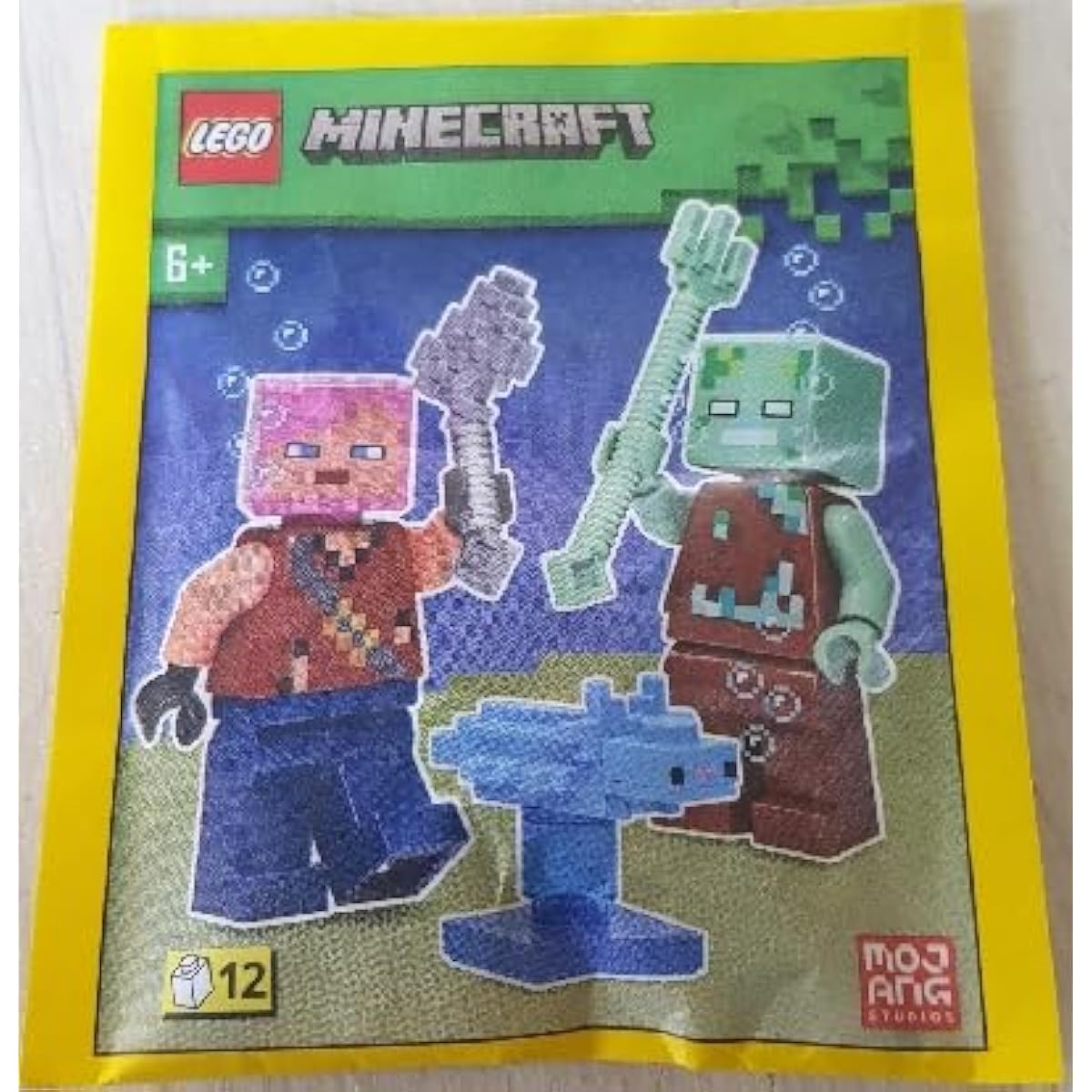 LEGO Minecraft Drowning and Axolotl Adventurer Combo Pack Ages 6+
