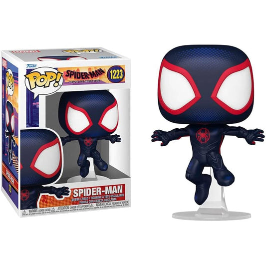 Funko Across the Spider-Verse + Protector: Spider-Man Pop! Marvel Vinyl Figure with ToyBop Box Protector Collection Case (Spider-Man)