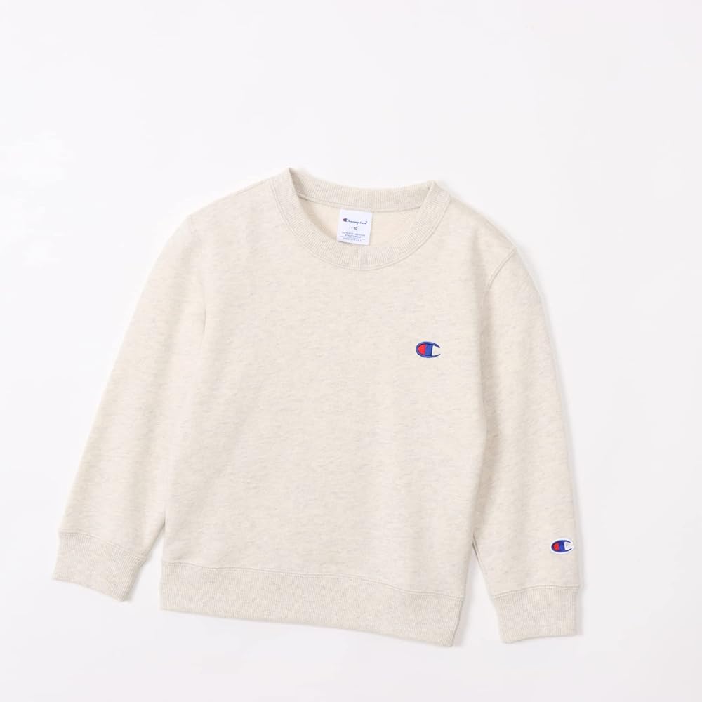[Champion] Kids Sweatshirt, Long Sleeve, Round Neck, 100% Cotton, USA, One Point Logo, Crew Neck Sweatshirt, Basic CK-Y001/CK-Y001Z
