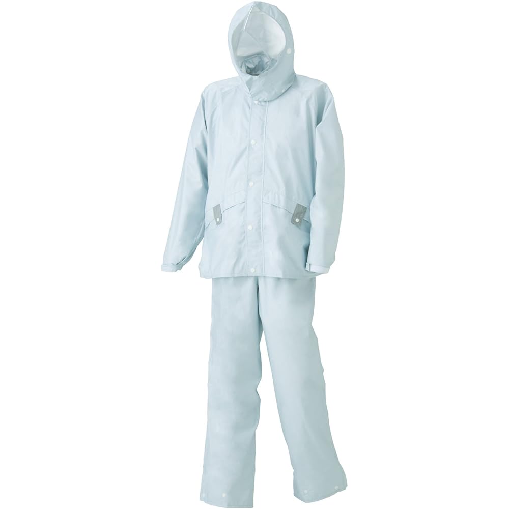 Sumikura Street Shower Suit Live 5 Sizes Top and Bottom Suit Gray L Waterproof/Breathable Storage Bag Included Reflective Tape [Authorized Dealer Product]