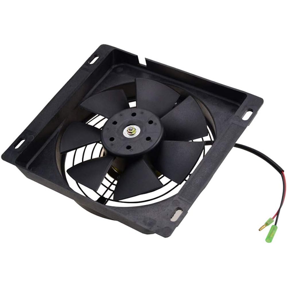 GOOFIT Square Radiator Cooling Fan 250cc Water Cooling Engine for ATV Quad Go Kart Scooter