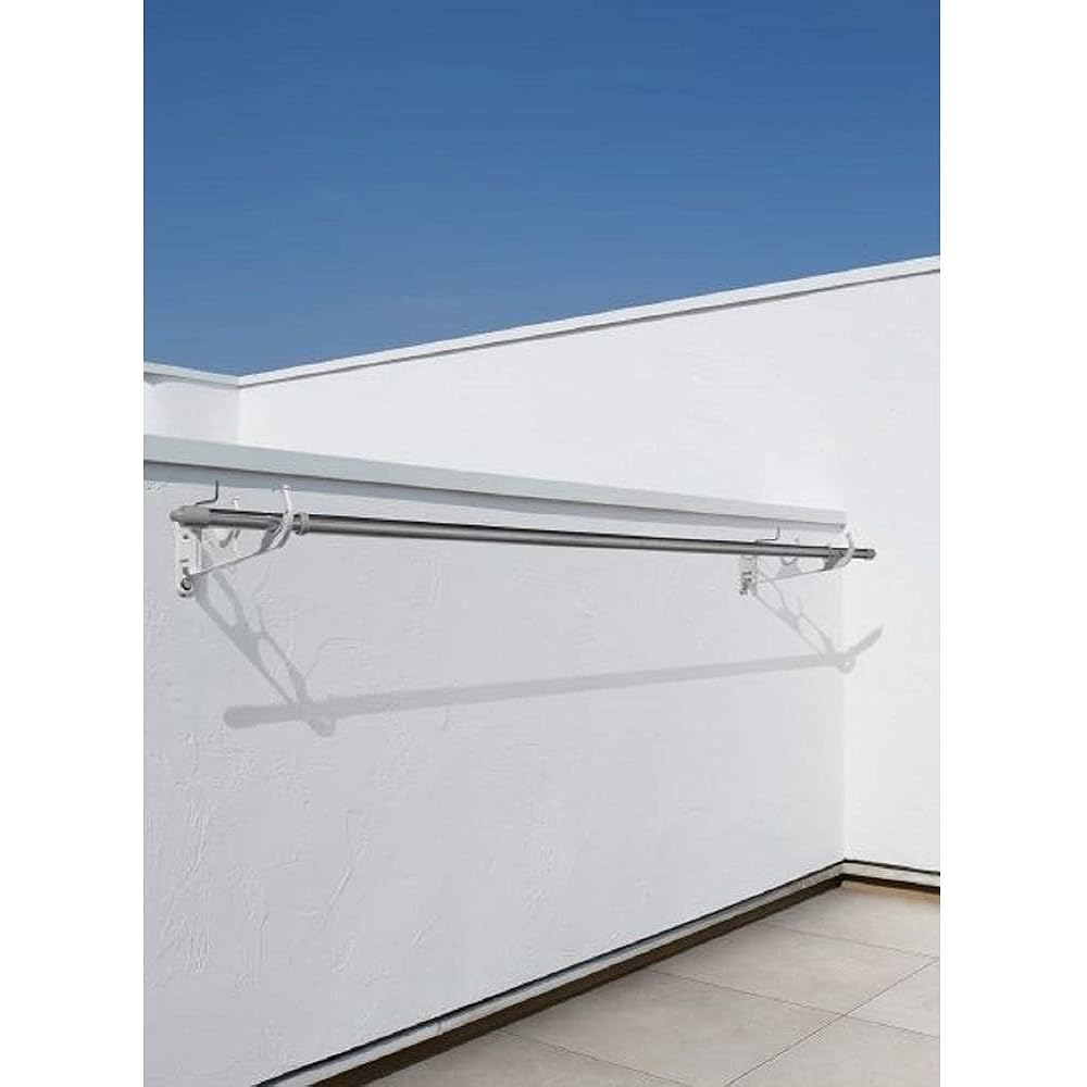 NASTA Outdoor Clothes Drying Air Series KS-640AF-M For Ceiling Mounting, Flexible Type, Silver Body: Depth 3cm Body: Height 64cm Body: Width 50cm