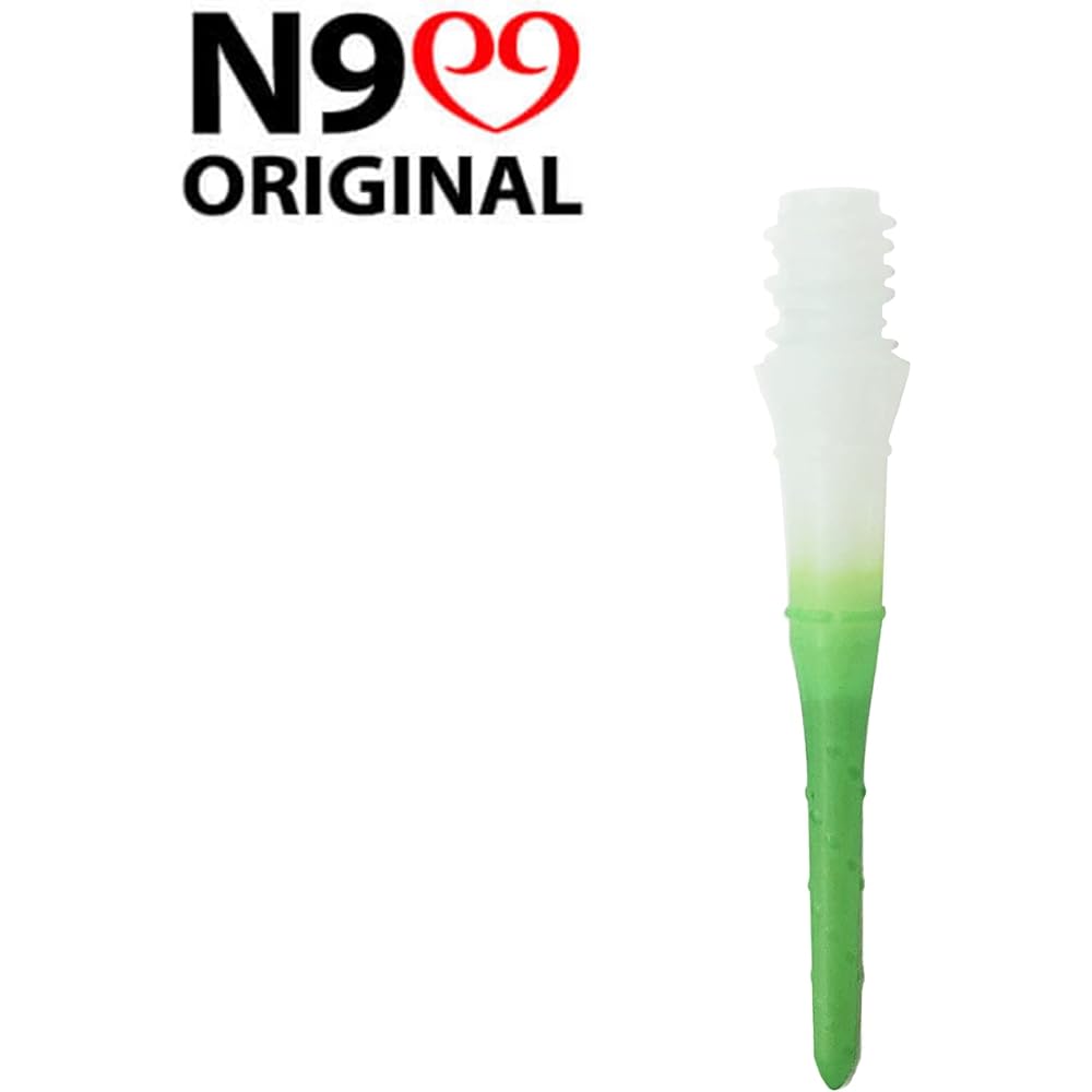 LSTYLE Dart Tips: Premium Lip Points - Soft Tip Dart Points - 2BA Thread - 2 Tone Forest Green