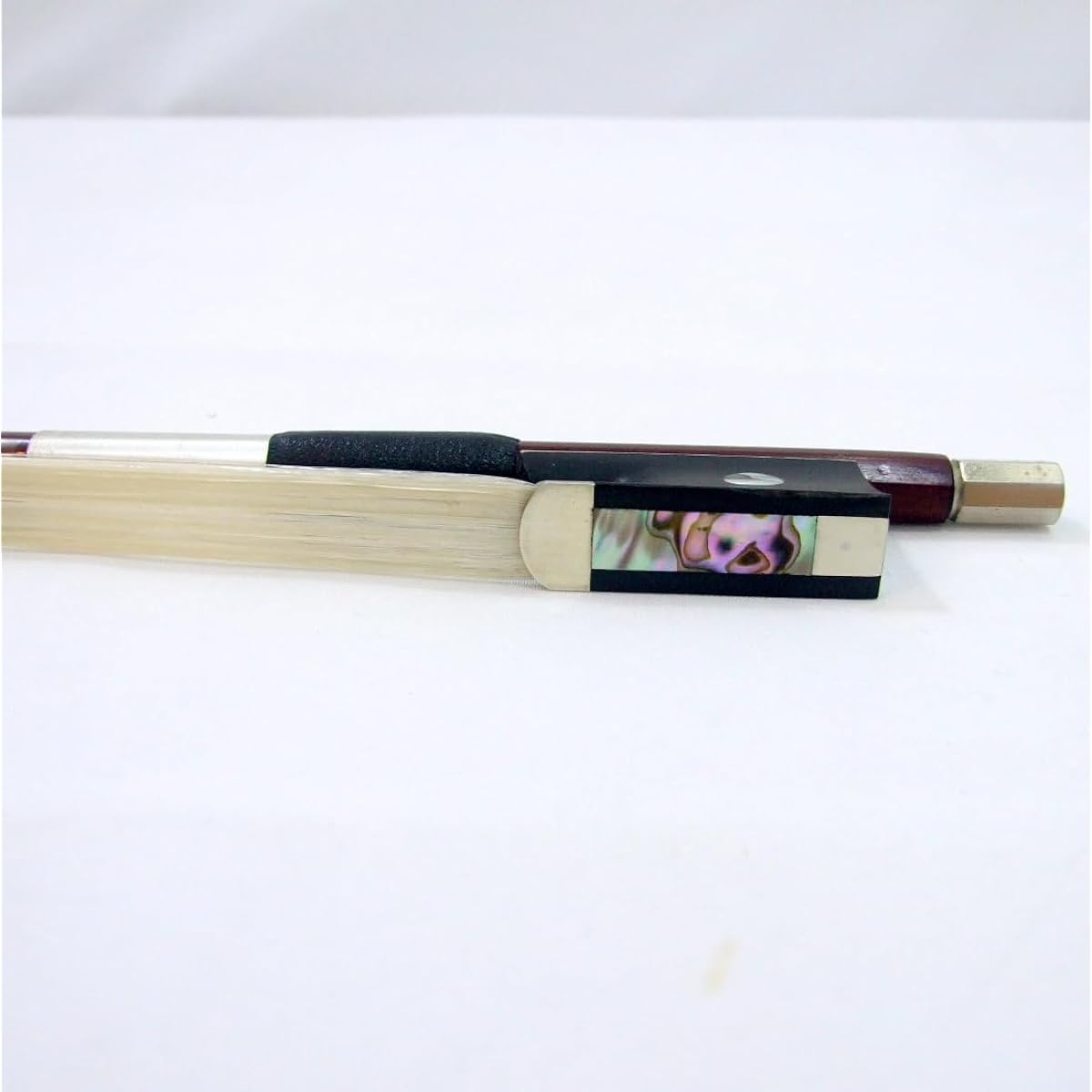 12 Violin Bow Fernambuco Silver Hardware Silver Thread Round Advanced Model Ebony