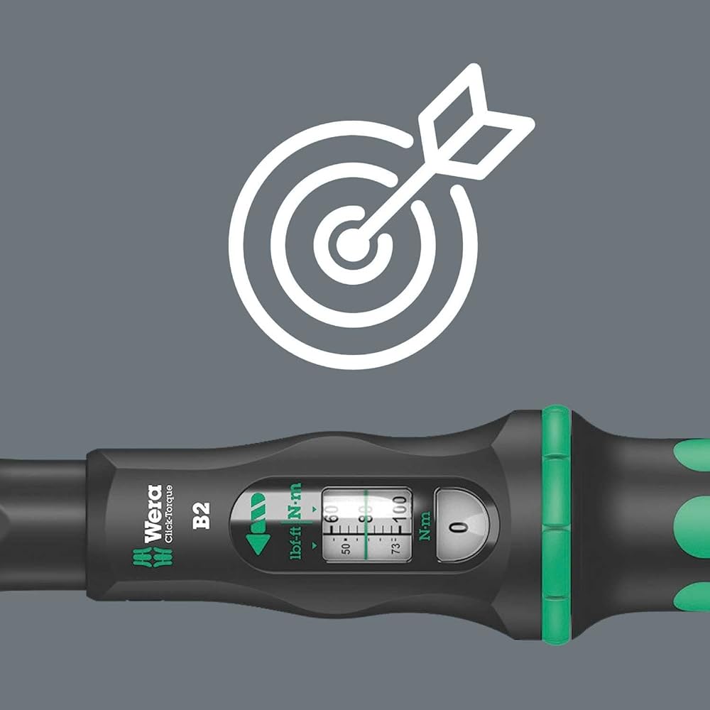 Wera 05075611001 | Click-Torque B2 Wrench Black/Green with Reversible Ratchet 10mm 20-100Nm [Regular Japanese Import Product]