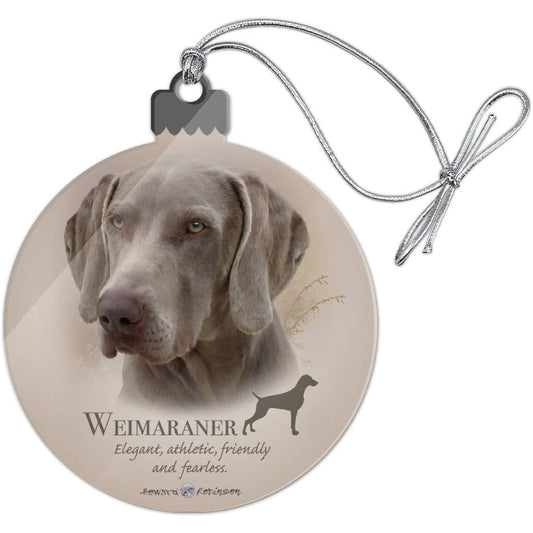 Weimaraner Dog Breed Acrylic Christmas Tree Holiday Ornament