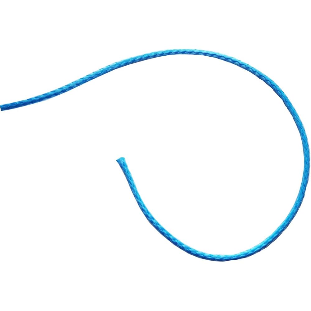 Ymiss A light slow line rope woven from UHMWPE. It can also be used for activities such as camping, hiking, backpacking, and recreational fishing. -2.8mmx60m, blue
