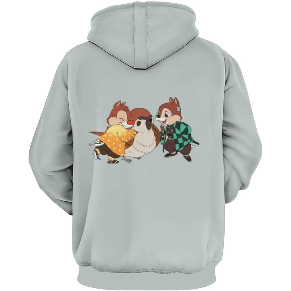 [Pearlona] Hoodie, Over Sweat Top, Hooded, Loose, Matching, Spring, Summer, Women's, Men's, Unisex, Long Sleeve, Stylish, Character, Anime, Cute, Popular, Matching Look
