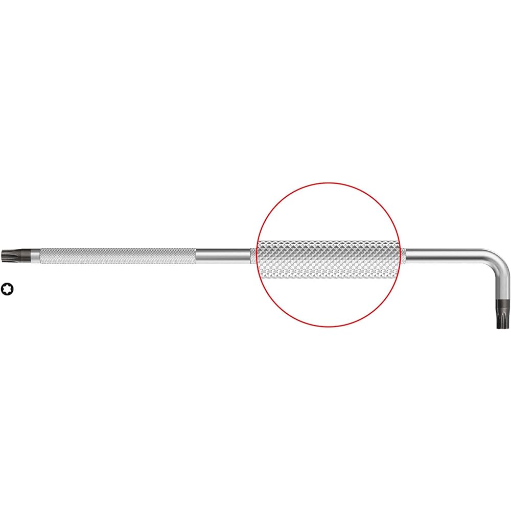 PB SWISS TOOLS 3411H/6-25CN Knurled L-type hex lobe wrench set